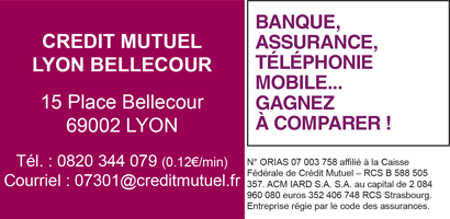 Logo Crédit Mutuel Lyon Bellecour